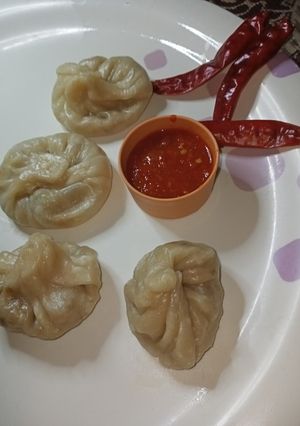 A picture of Vegetarian Momos.