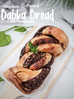 Foto resep Chocolate Peanut Babka Bread