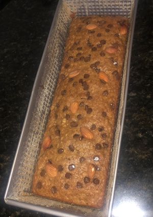Una foto de Budín integral con avena y manzana