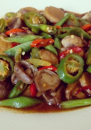 Foto resep Tumis jamur kancing pedas