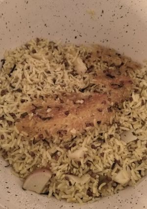 عکسی از دستور عدس پلو