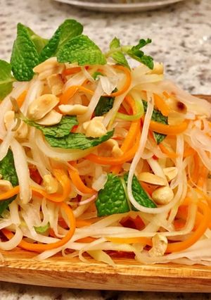 Hình của món Gỏi Đu Đủ Chay.