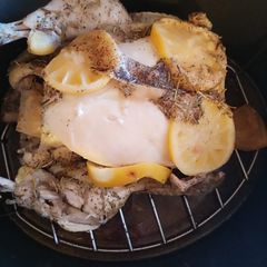 A picture of Lemon pepper and rosemary chicken.