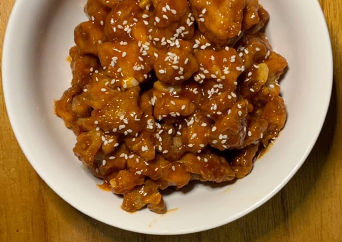 Chicken Popcorn with sauce korean Sweet Spicy