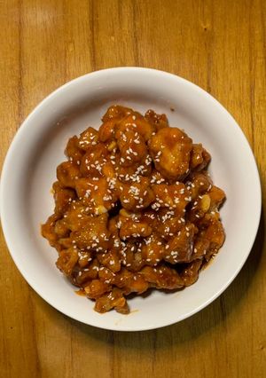 Foto resep Chicken Popcorn with sauce korean Sweet Spicy