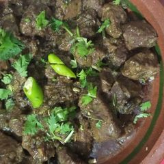 A picture of Kaleji Masala 🐐.