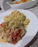 Caderitas de pollo a la crema