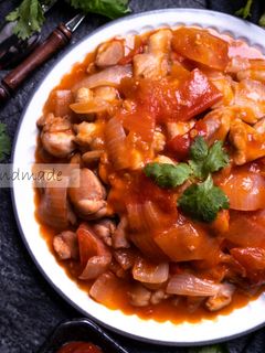 茄汁醬燒雞腿排【家常菜】【番茄醬料理】 的食譜成品照片