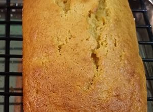 Una foto de Budín de mango 🥭con naranja 🍊