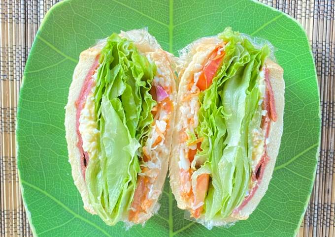 Resep Salad sandwich Anti Gagal