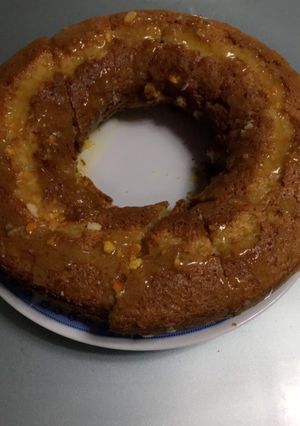 صورة لوصفة كيك اليوسفي بصوص اليوسفي
