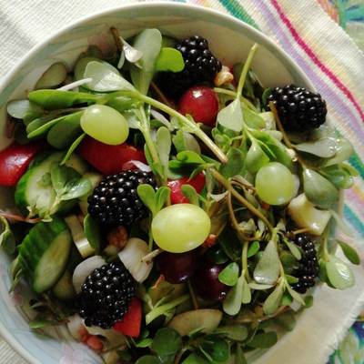 Ensalada de verdolagas Receta de Lourdes González- Cookpad