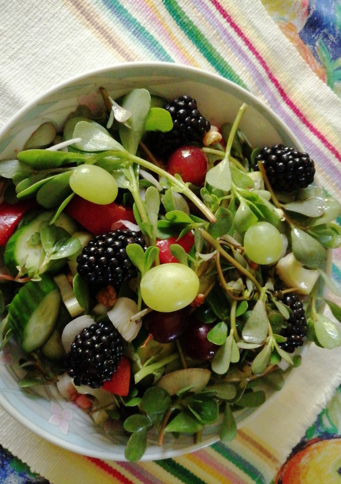 Una foto de Ensalada de verdolagas