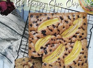 Gambar Kek pisang choc chip