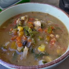 A picture of Mix vegetable soup.