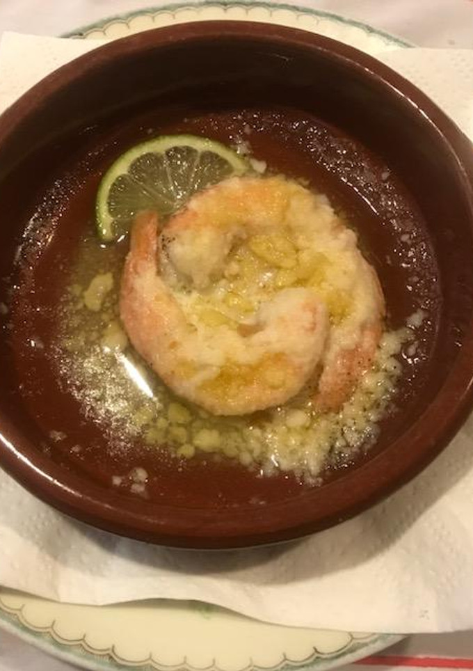 Una foto de Camarones al limón
