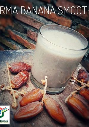 Foto resep Kurma banana smoothie