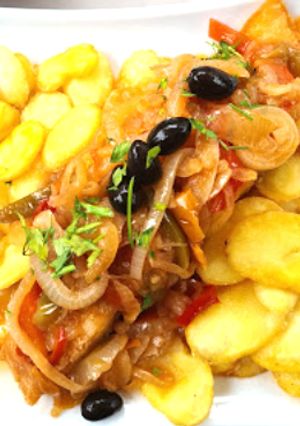 Foto de Bacalhau com Batatas e Pimentada