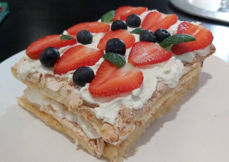 Langkah Mudah untuk Memasak Britakakku (meringue sponge cake) Finnish cake yang Sempurna