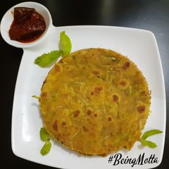 A picture of Bottlegourd-Mint Paratha.