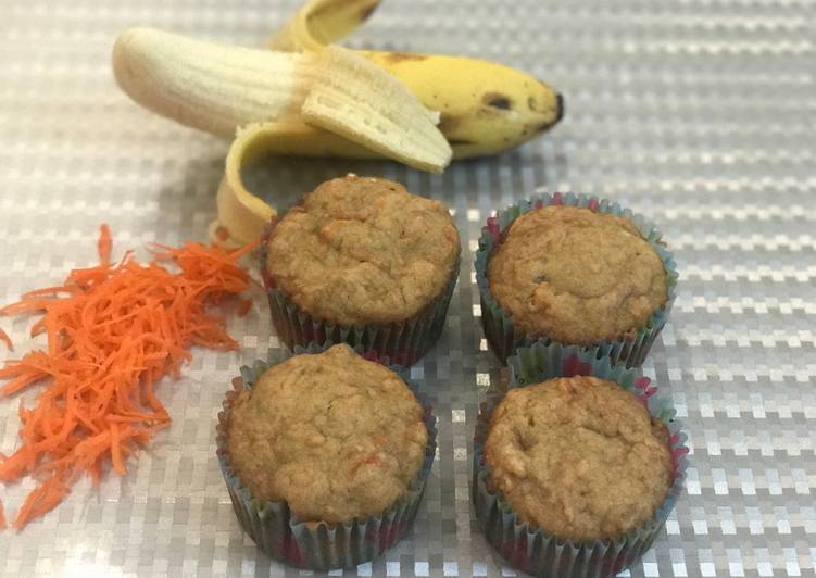 Carrot & Banana Muffins