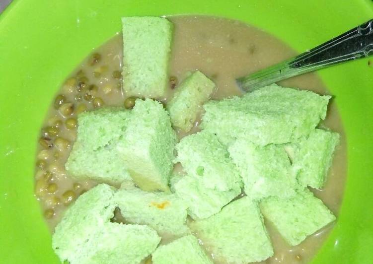  Resep  Bubur  kacang  ijo  toping roti  tawar  oleh Esy Handono 