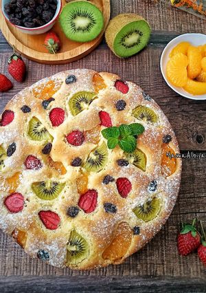 Foto resep 393. Fruits Pastry Cake