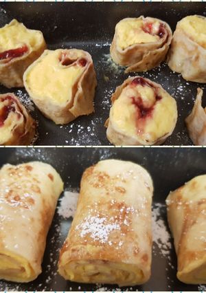 A picture of My Custard Crepes 😘.