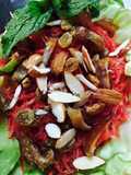 Carrot dry fruits salad