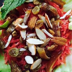 A picture of Carrot dry fruits salad.