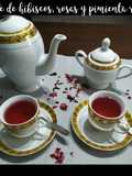 Té de hibiscos, rosas y pimienta roja