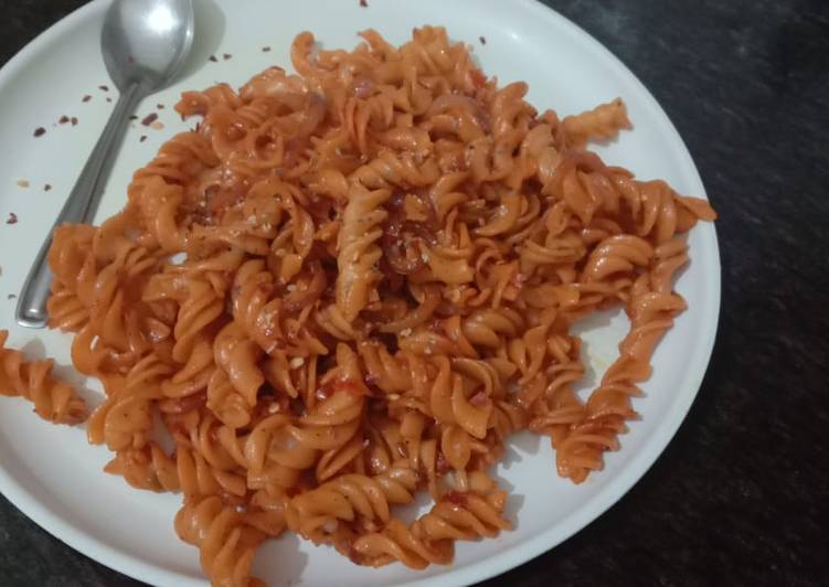 Step-by-Step Guide to Prepare Homemade Red sauce pasta