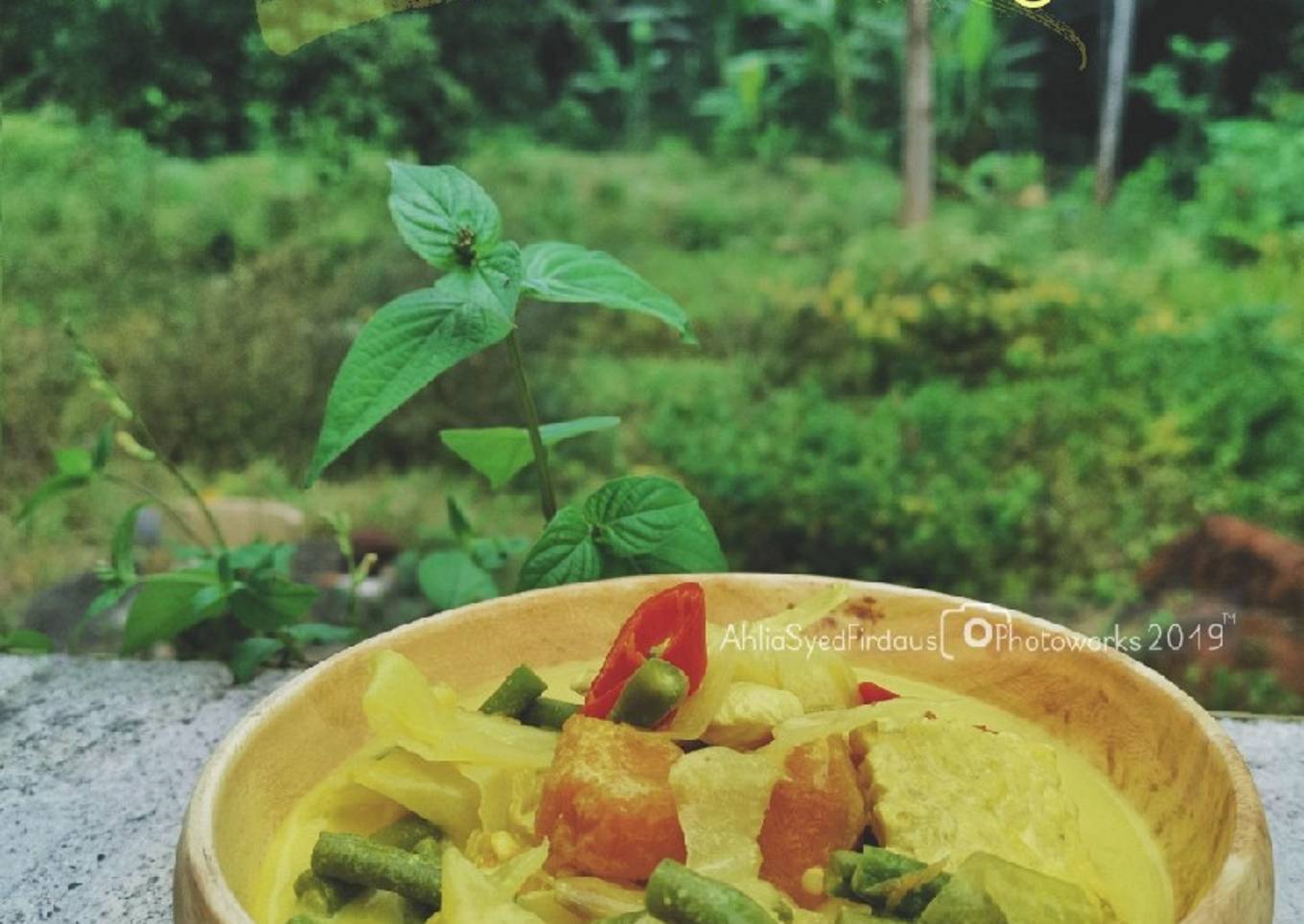 Siapkan lemak labu dan teman-teman