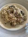Mushroom Risotto with Truffle Cream