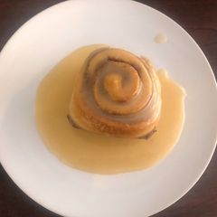 A picture of Cinnamon Rolls with Icing Glaze.