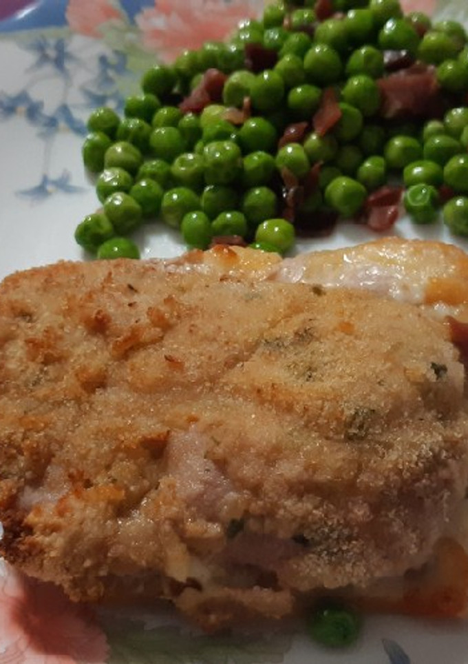 Una foto de Libritos de queso con guisantes. Airfryer y microondas