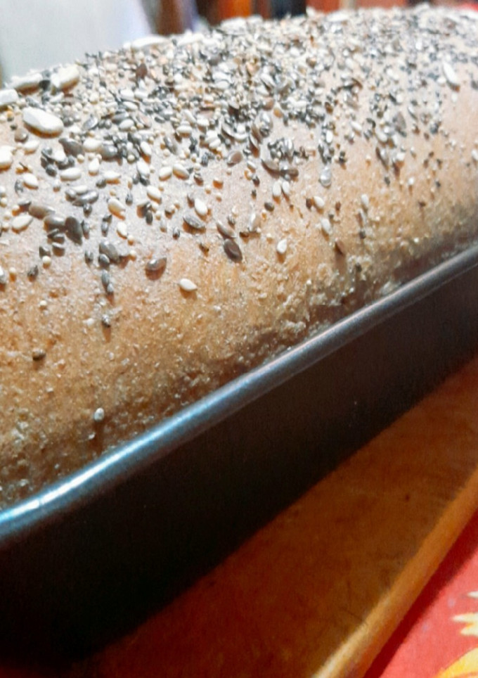 Una foto de Pan con harina integral y salvado