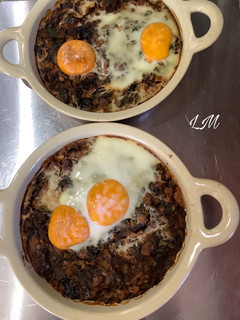 Una foto de Huevos con espinacas