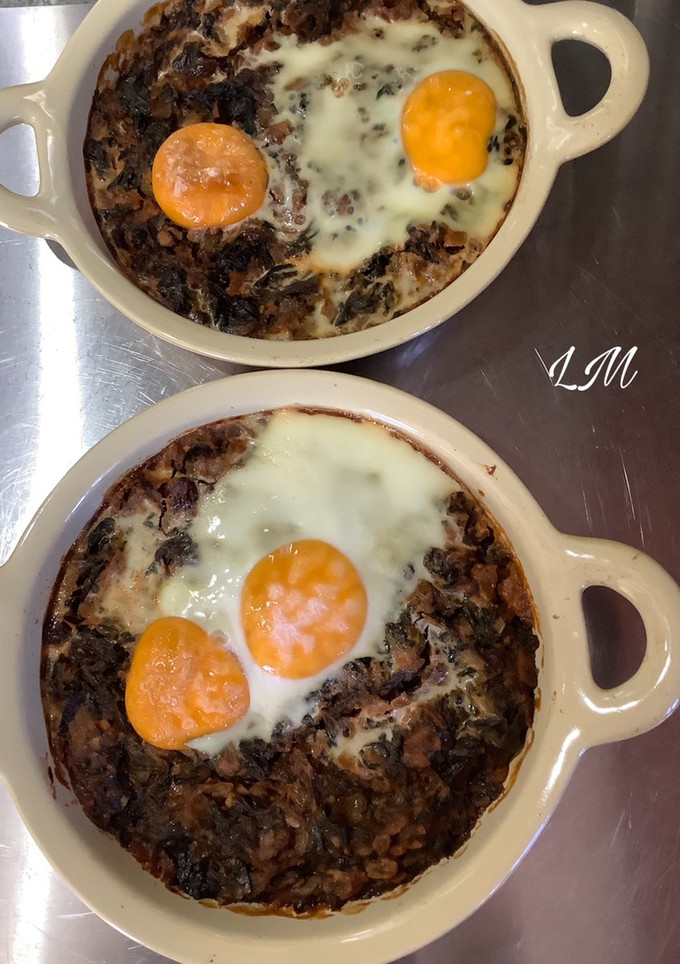 Una foto de Huevos con espinacas