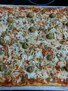 Una foto de Pizza de hojaldre