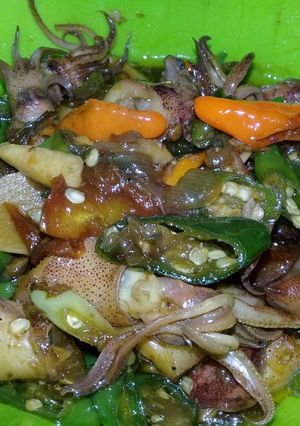 Foto resep Cumi asin cabe ijo