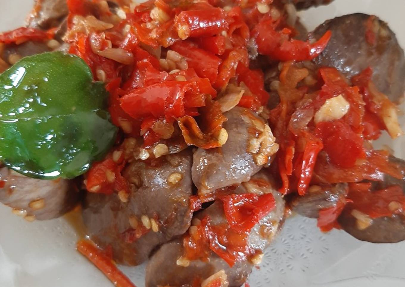 Balado hati ayam