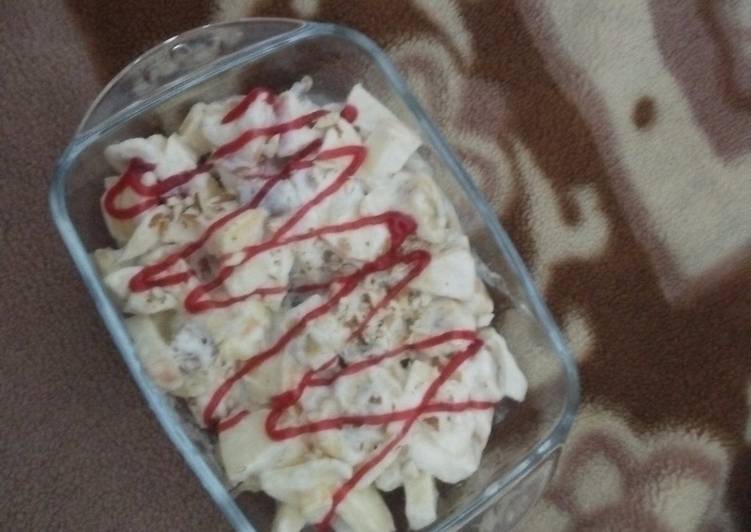 Steps to Make Ultimate Creamy nuts fruit chat