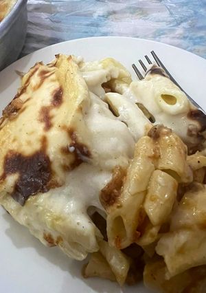 صورة لوصفة مكرونه بشاميل 🍽️😋