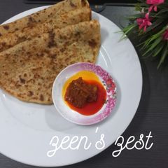 A picture of Liquid Dough Masala Parathas.