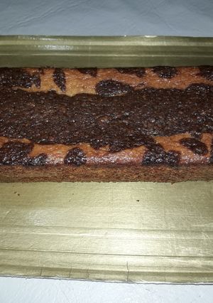 Una foto de Budín de mandarinas, jengibre y chocolate