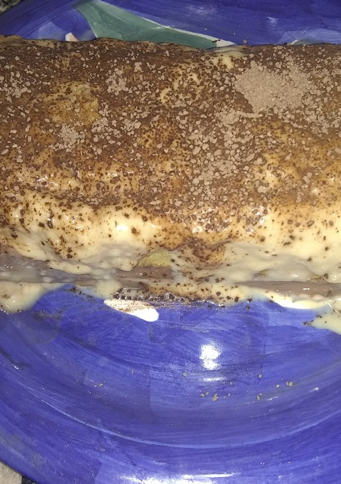 Una foto de Postre de chocolate, dulce de leche y vainillas