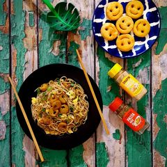 A picture of Street-Style Bengali Chicken Chowmein.