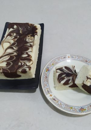 Foto resep Marble Cake Kukus Putih Telur