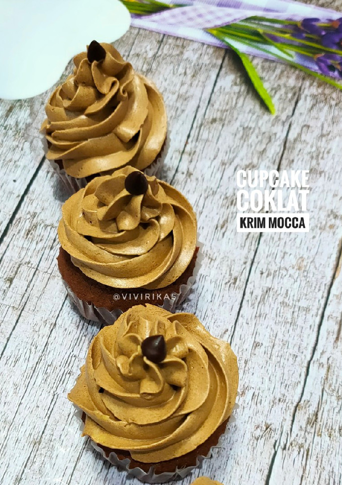Foto resep Cupcake Coklat Krim Mocca